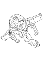 A coloring page of toy story